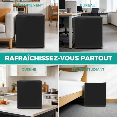 Thumbnail 8 de SMETA Petit Frigo 46L — Mini réfrigérateur silencieux et réversible pour chambre, bureau et studio