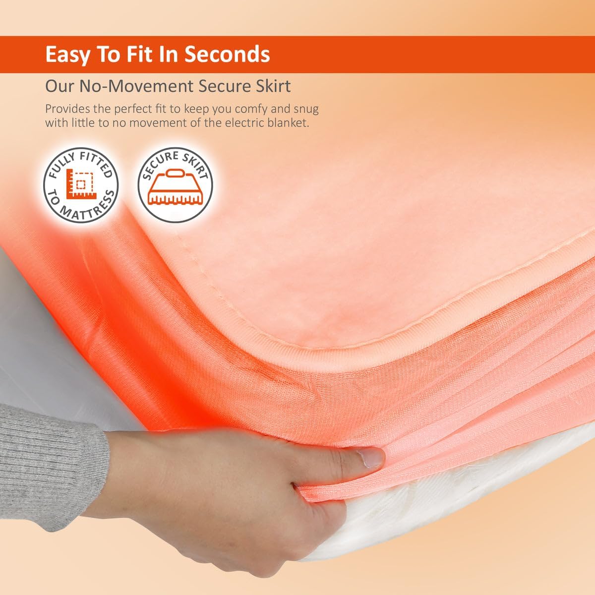 Thumbnail 3 de Warmer Wärmer Electric Blanket Double Size with Dual Control and Fitted Skirt