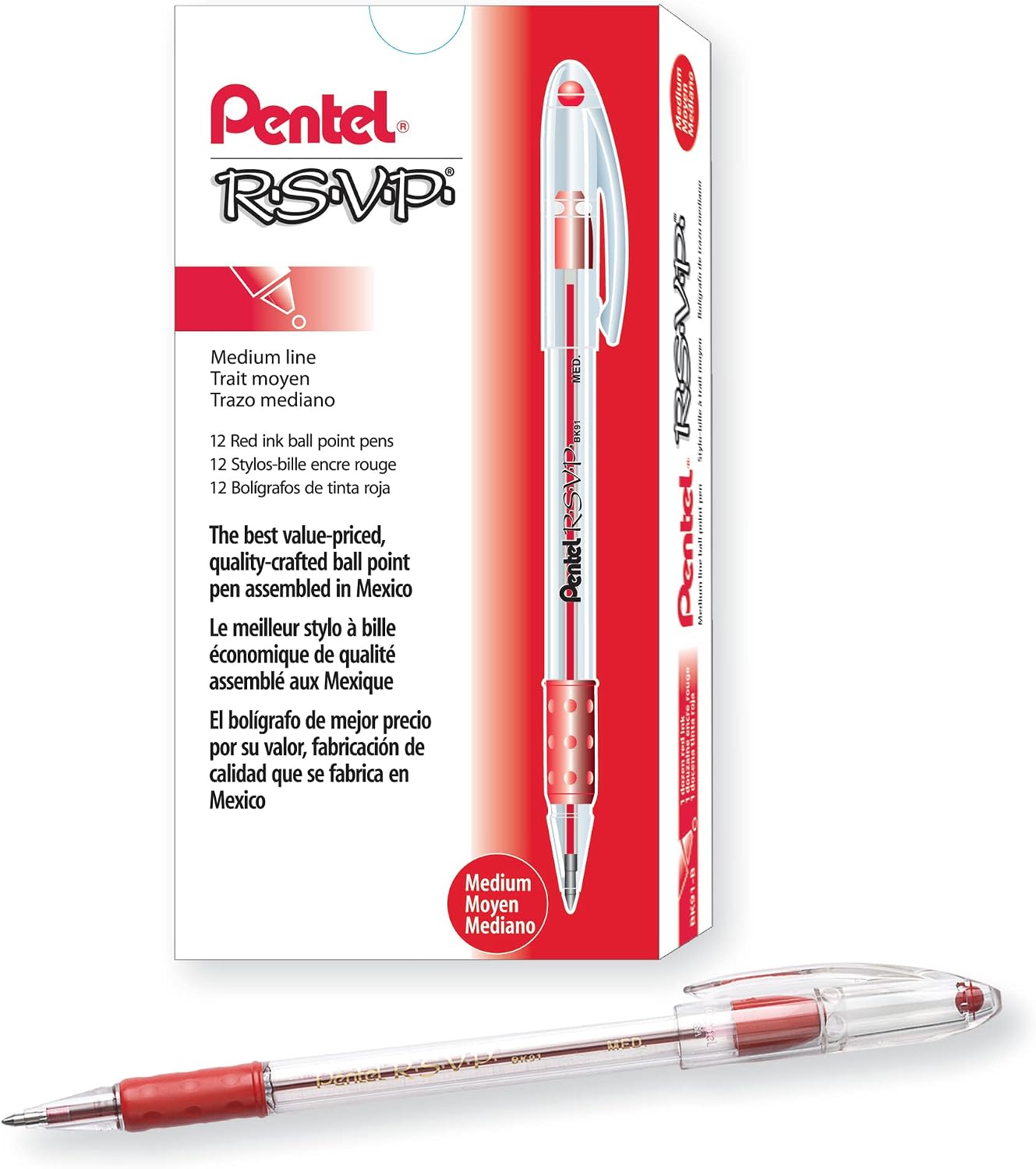 Detalle de Pentel RSVP Ballpoint Pens, 1.0 mm
