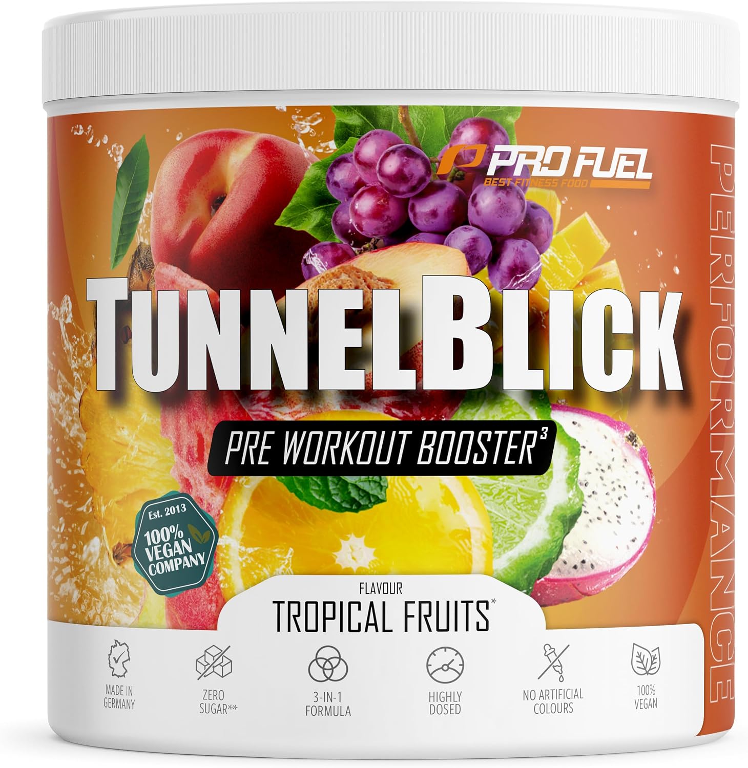 Detalle de Pre-Workout-Booster³ Tropical Fruits 440 g