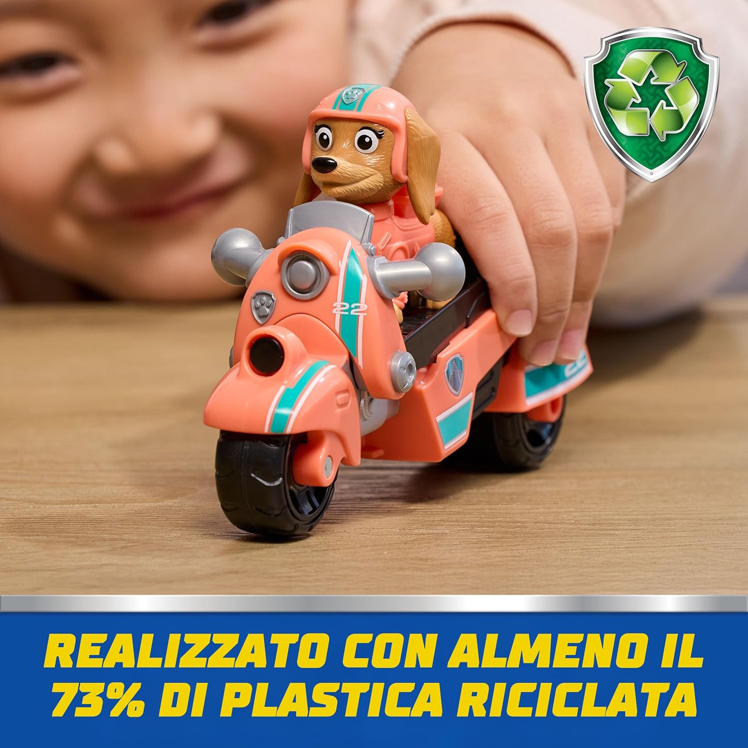 Detalle de Paw Patrol: Motocicletta di Salvataggio di Liberty – veicolo giocattolo con figura da collezione per bambini dai 3+ anni