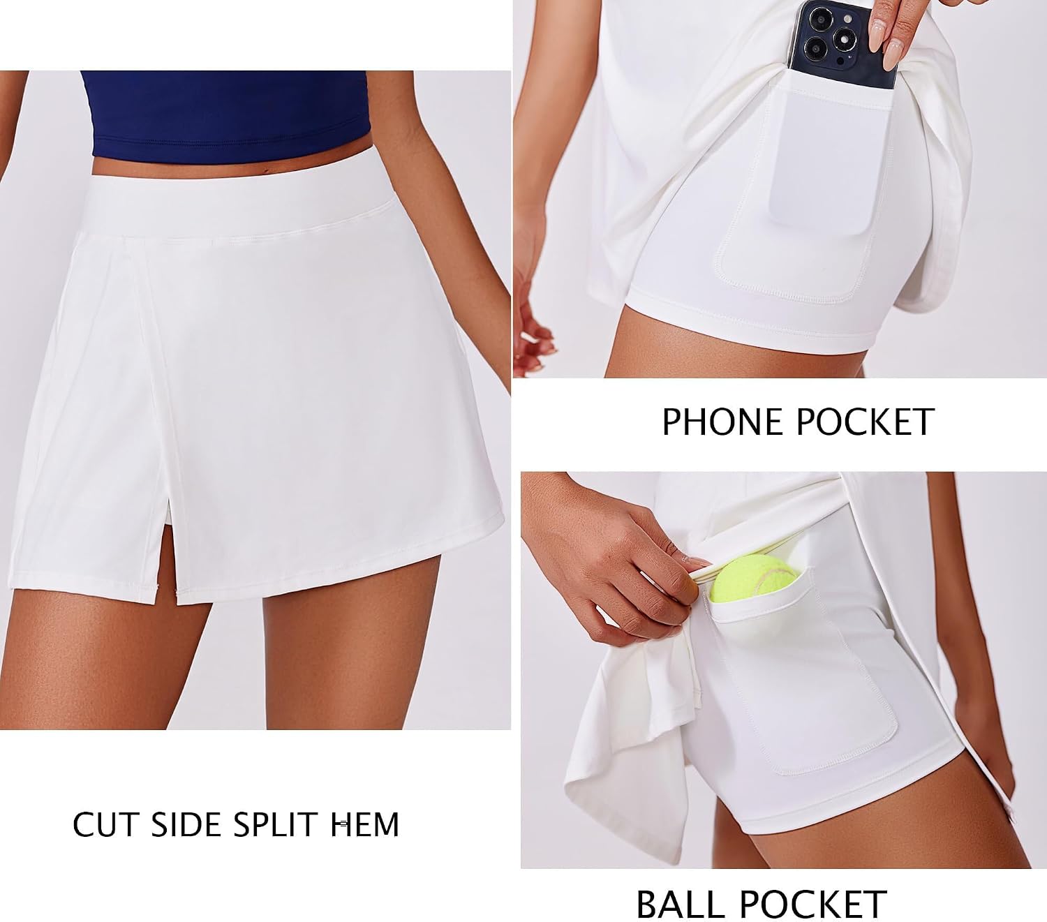 Detalle 2 de Jupe de tennis femme Pinspark 16 pouces