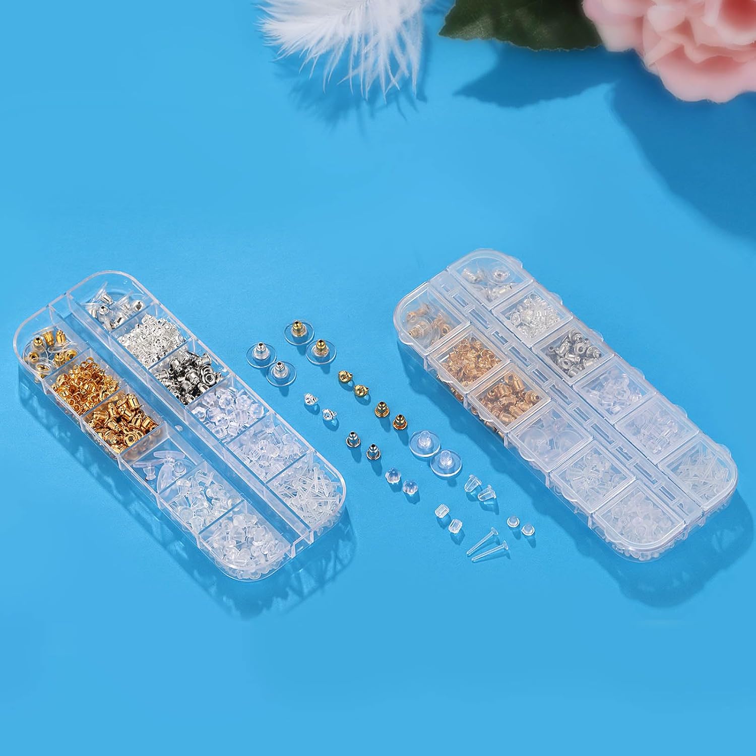 Detalle de Hazifes HAJOIH9BH12BACKS Earring Backs, 600 Pieces in 12 Styles