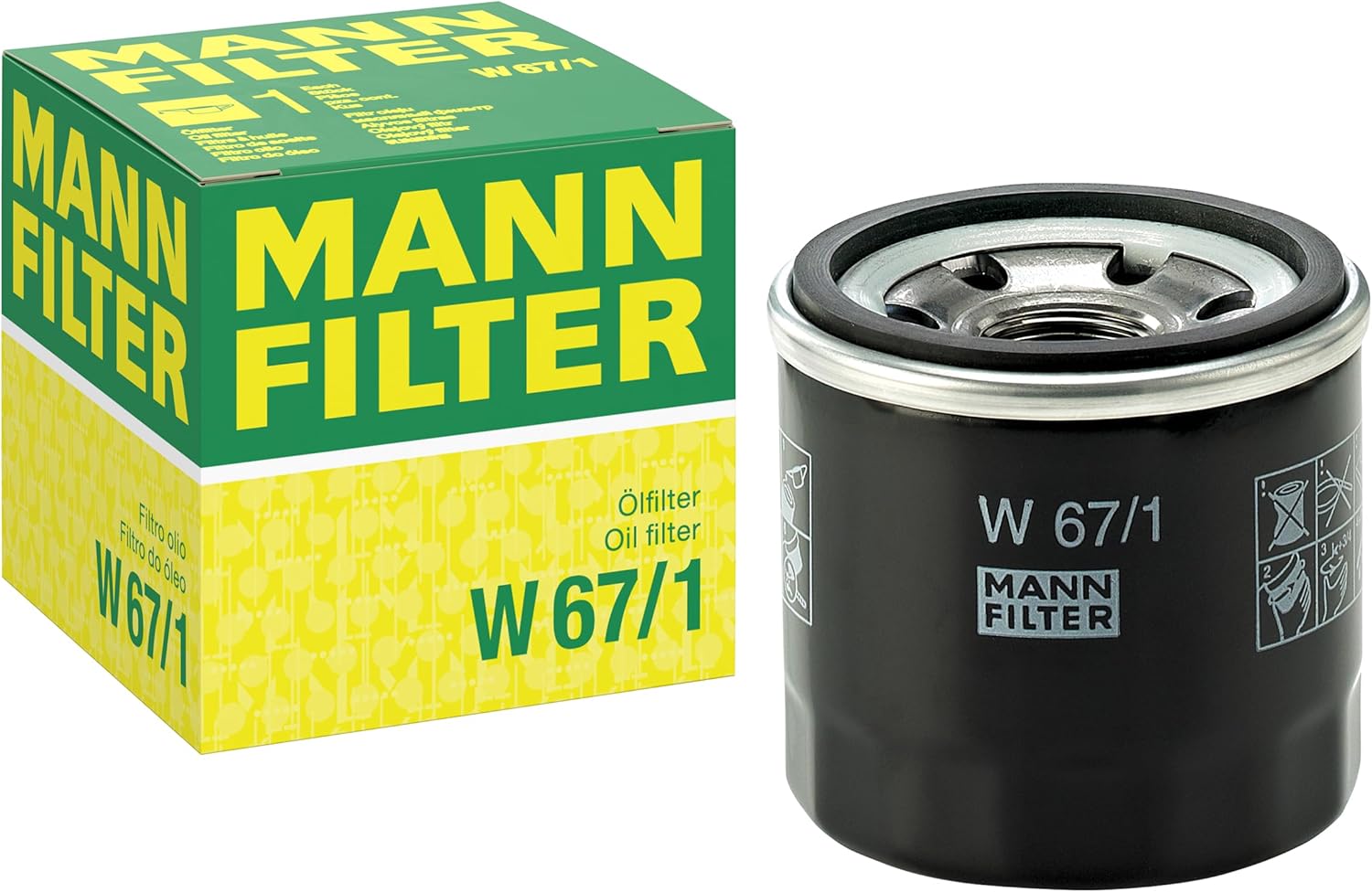 Detalle de MANN-FILTER W 67/1 filtre Ă huile đź›