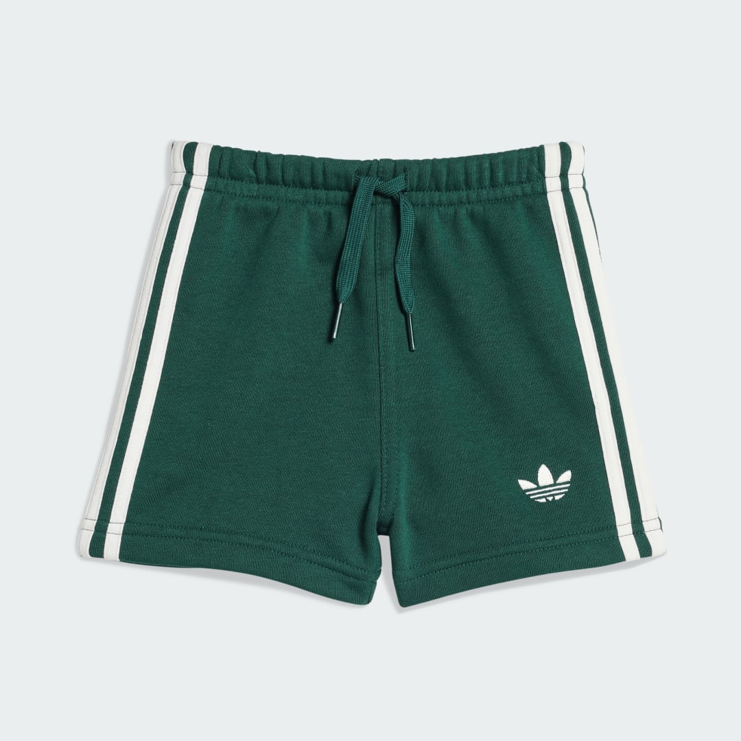 Detalle 2 de CONJUNTO Adidas de Pantalón Corto y Polo en Verde