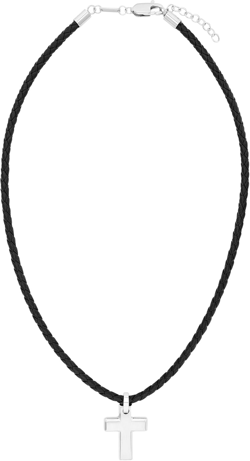 Detalle 2 de s.Oliver Herren Halskette mit Kreuz, 47–50 cm