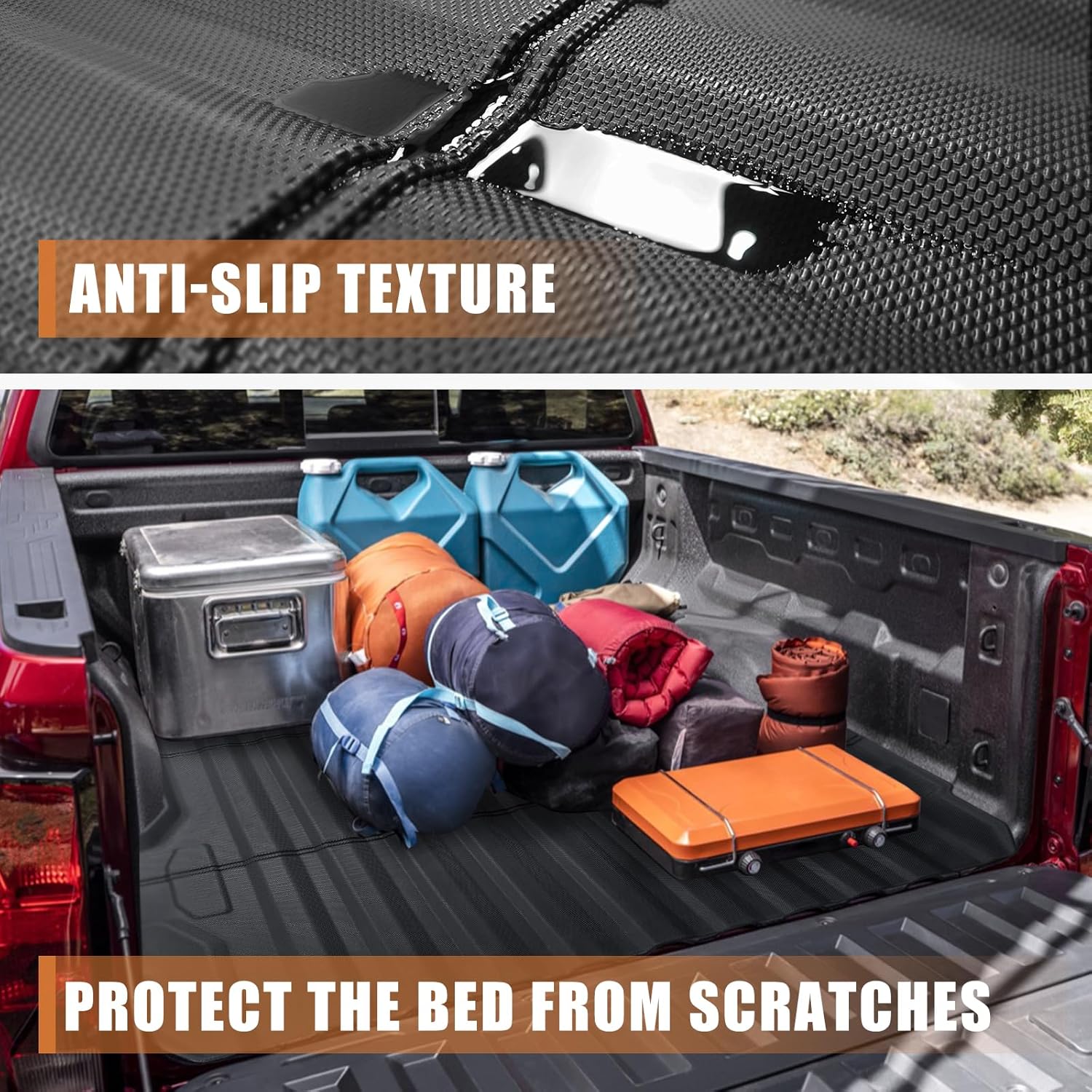 Detalle de TripleAliners TripleAliners Truck Bed Mat (5 ft) for Colorado & Canyon 2023–2024 | TPE Tailgate/Bed Liner Protection