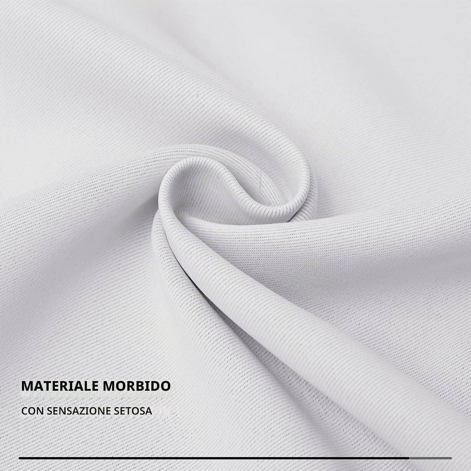Thumbnail 6 de Deconovo Tenda Oscurante per Camera da Letto, 200 x 290 cm, Grigio Perla – 1 Pannello con Occhielli, 8 Anelli, OEKO-TEX