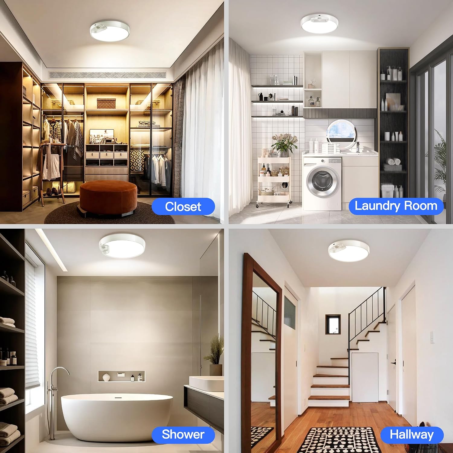 Thumbnail 6 de Homelist 2 Pack Motion Sensor Lights 500LM