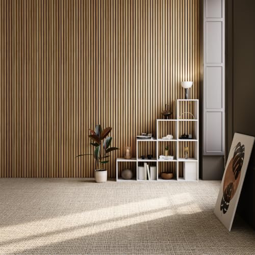 Thumbnail 1 de tectake – Lot de 4 panneaux acoustiques muraux et plafond en MDF avec placage bois (120 x 60 x 2,1 cm par panneau)