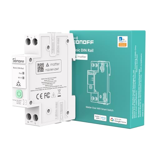 Detalle de SONOFF BASIC-1GSP DIN Rail: Interruttore WiFi per guida DIN con Matter, 32A