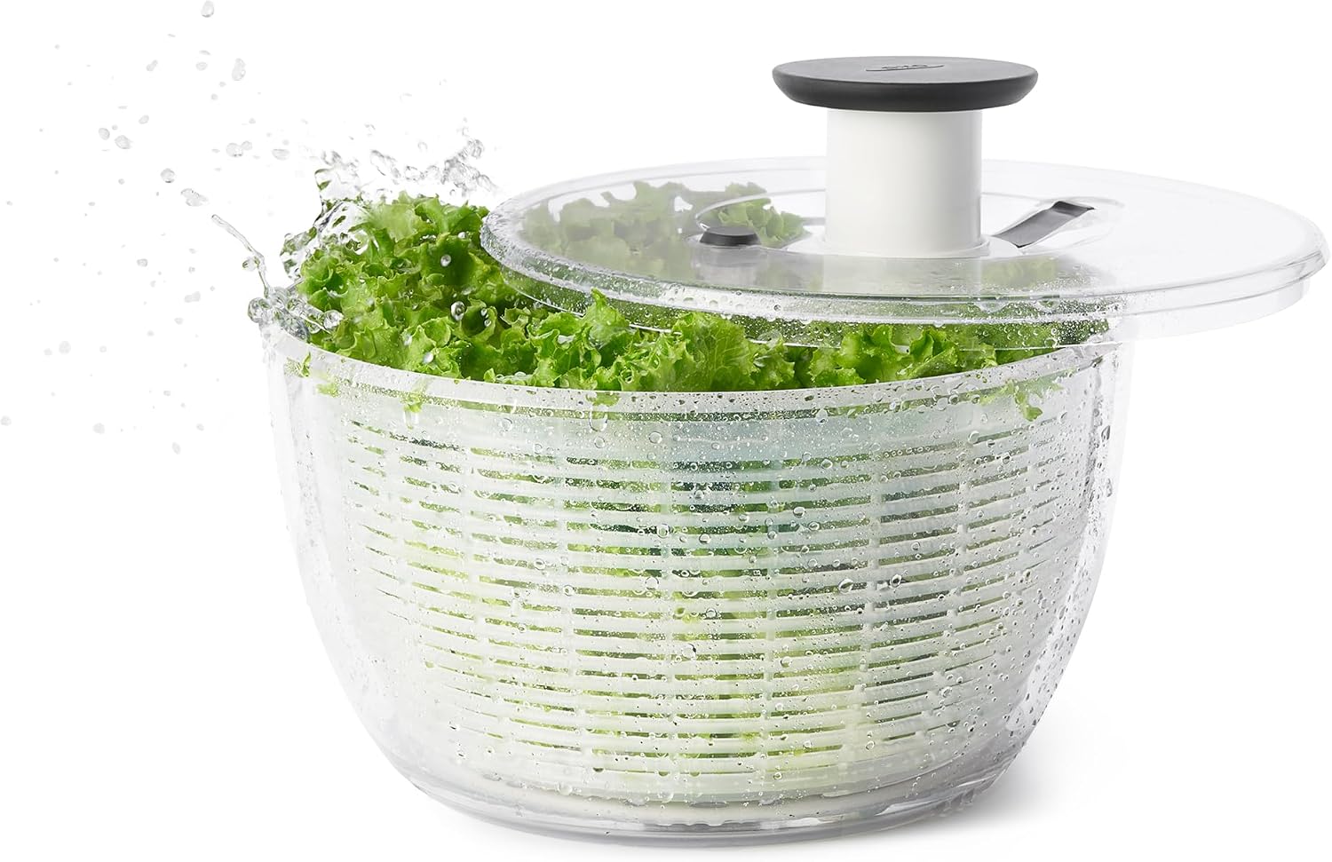 Thumbnail 6 de OXO Good Grips Salatschleuder mit Sieb und Deckel – zum Waschen und Trocknen von Salat