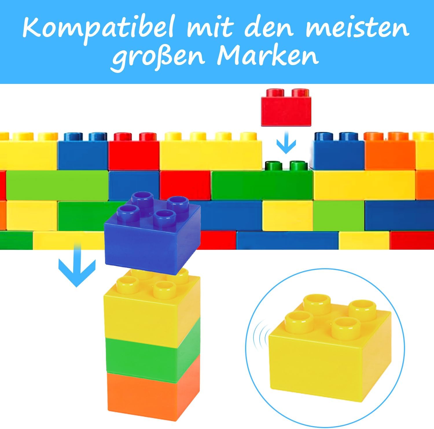 Thumbnail 4 de Cabeeskii Große Bausteine 168 Teile 🧱