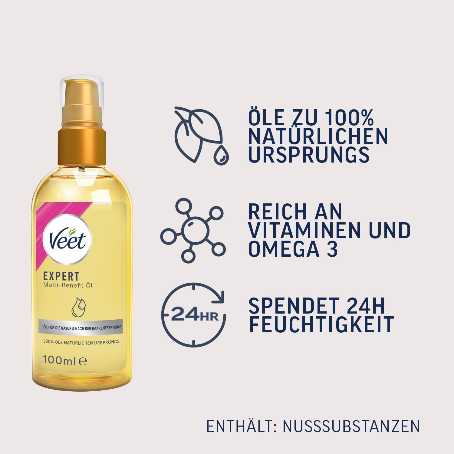 Thumbnail 2 de Veet Expert Multi-Benefit Öl 100 ml Rasieröl