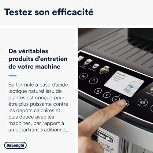 Detalle 2 de De'Longhi EcoDecalk Détartrant DLSC500 – 5 doses, 500 ml: entretien écologique pour votre machine à café