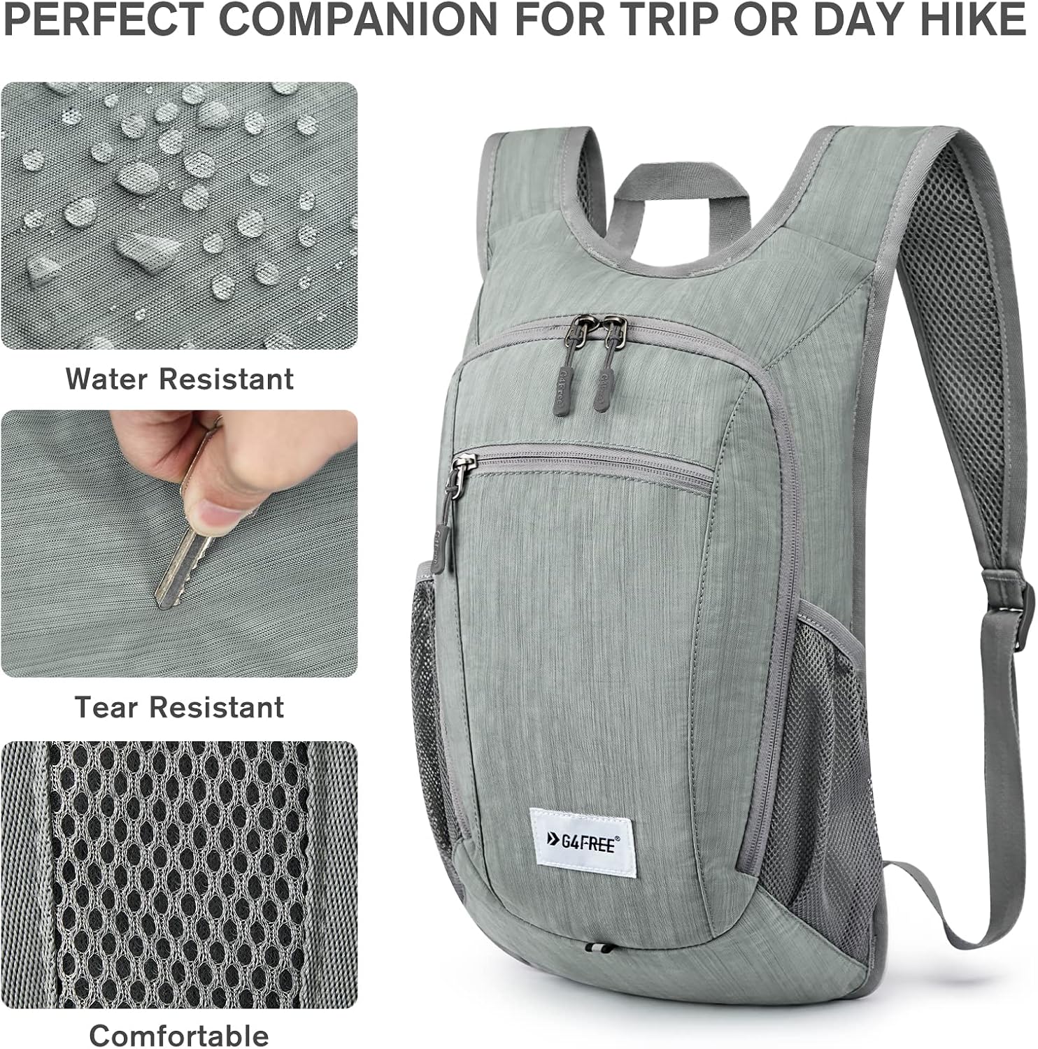Detalle de G4Free 15L Lightweight Foldable Hiking Backpack