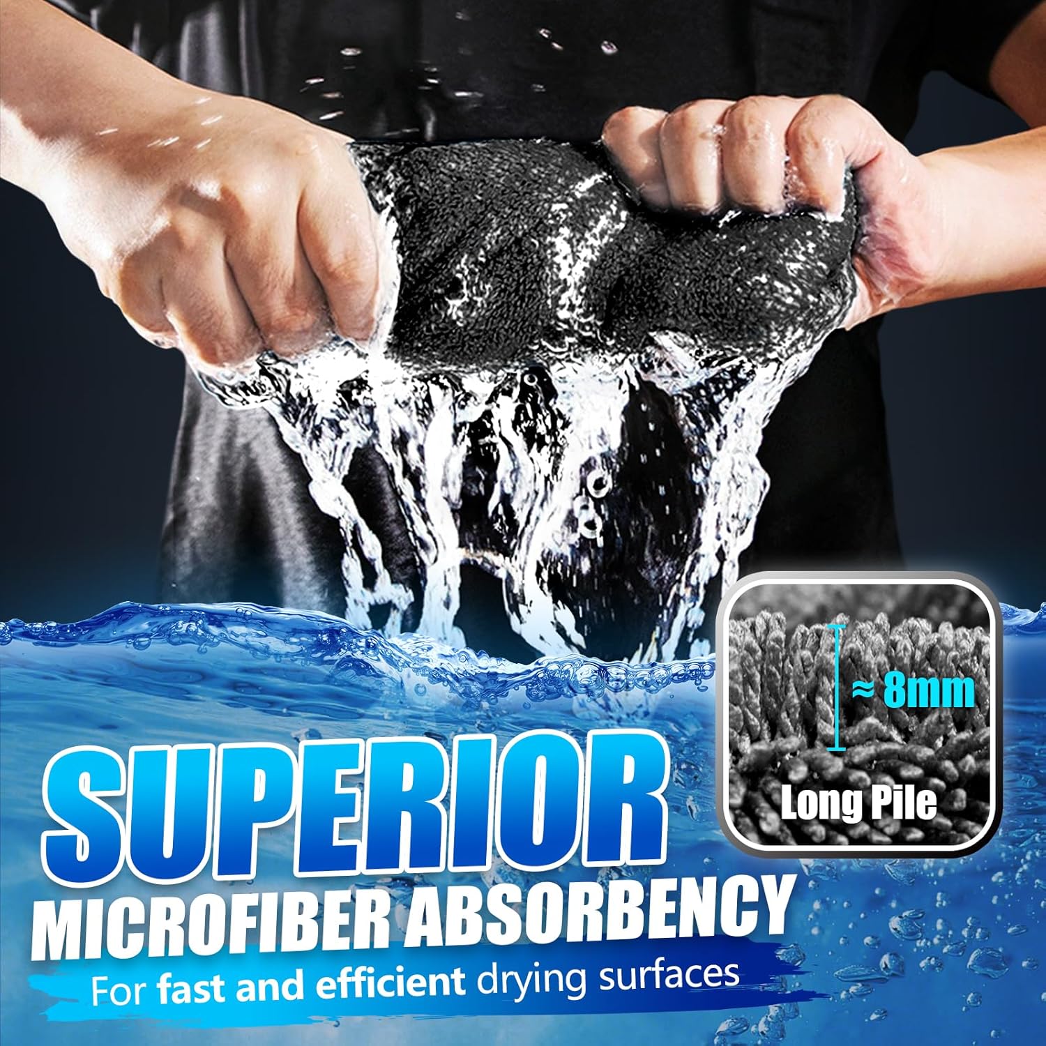 Thumbnail 2 de Airlab 1200GSM Extra Thick Microfibre Drying Towel – 60x40cm