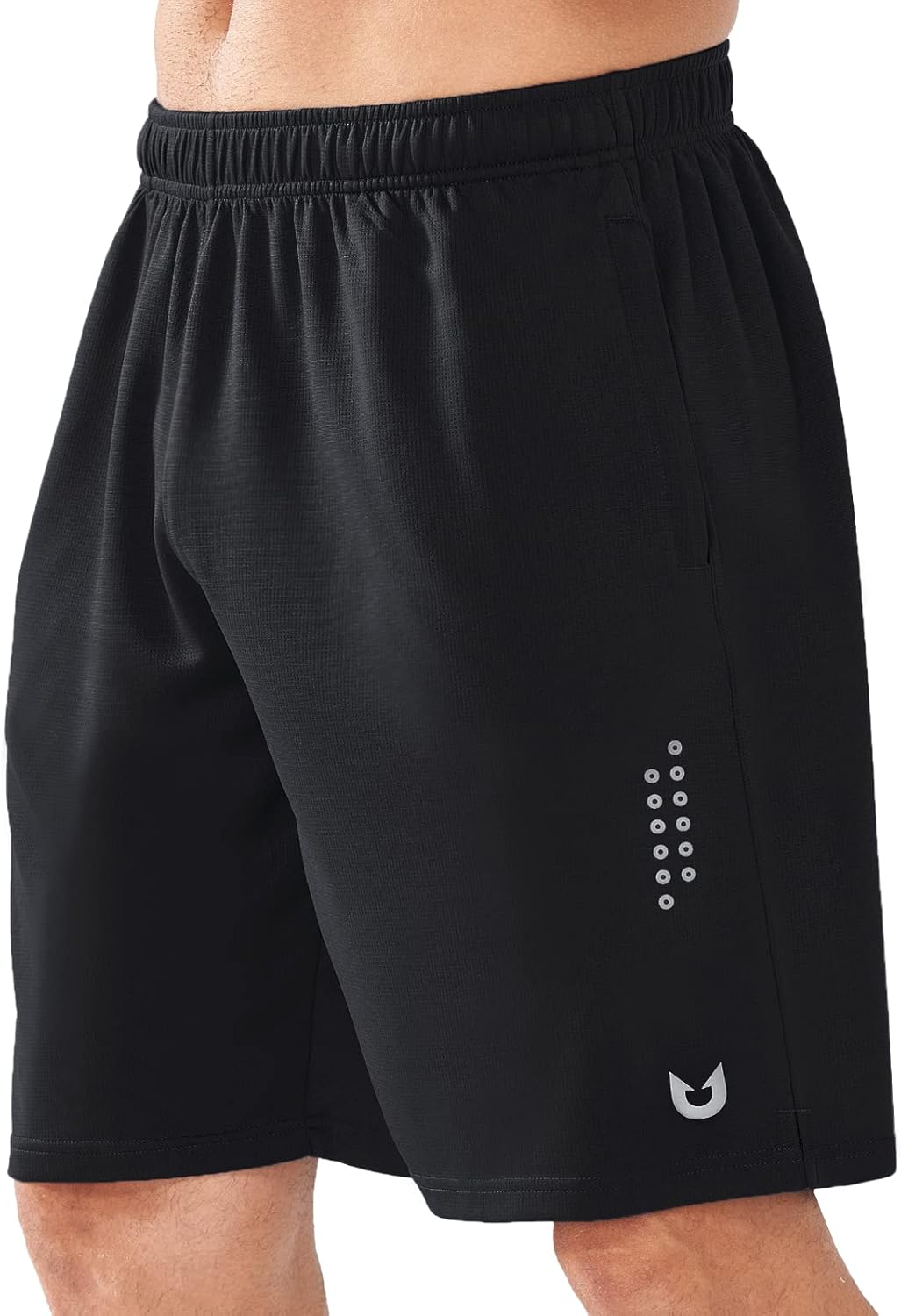 Detalle de NORTHYARD Men's Athletic Gym Shorts: Quick-Dry 10/7/5" with Zipper Pockets
