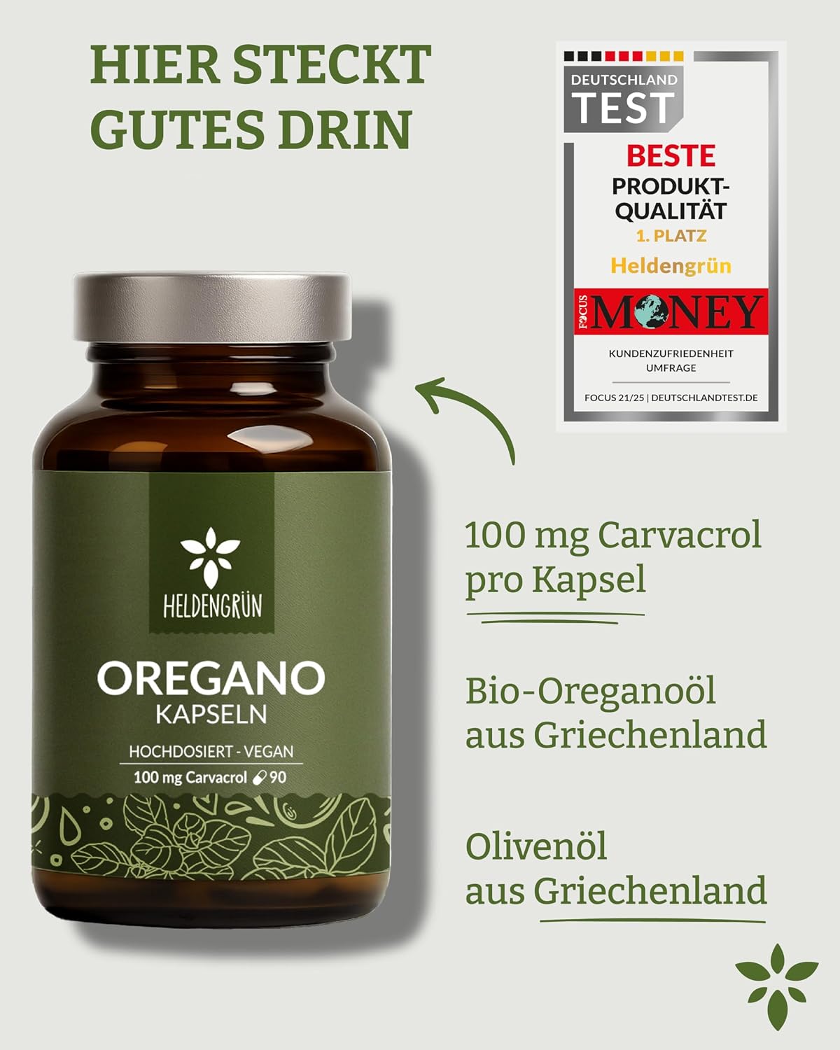 Thumbnail 6 de Heldengrün Oregano Öl Kapseln 100 mg Carvacrol