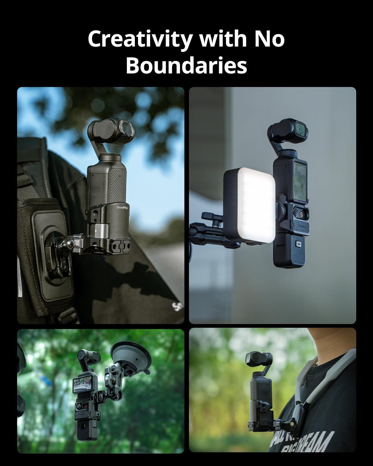 Detalle de SMALLRIG Expansion Adapter Accessory 5072 for DJI Osmo Pocket 3 (aluminium protective cage with cold shoe)