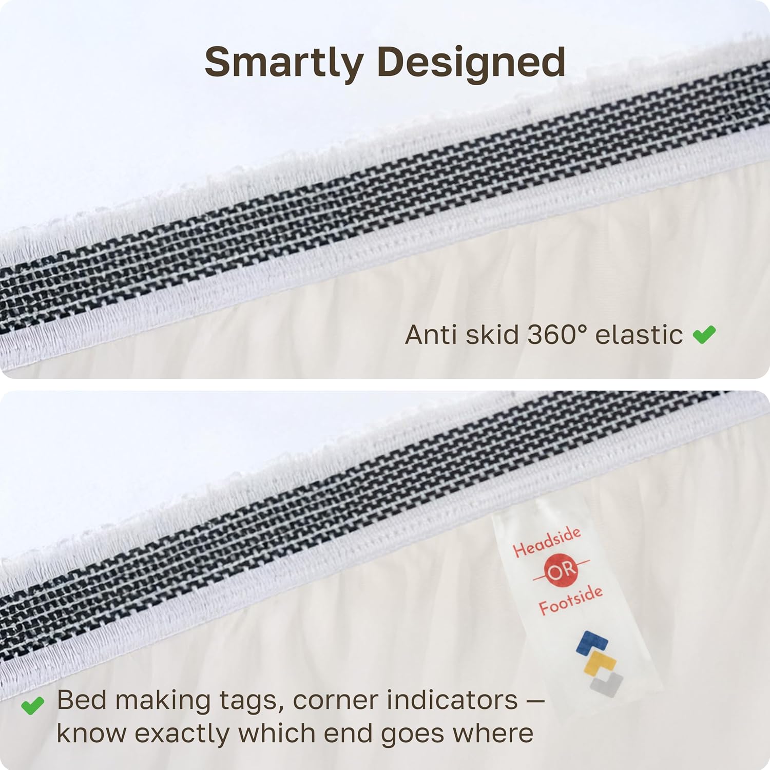 Detalle de California Design Den 840307193278 Twin Fitted Sheet, Organic Cotton Percale
