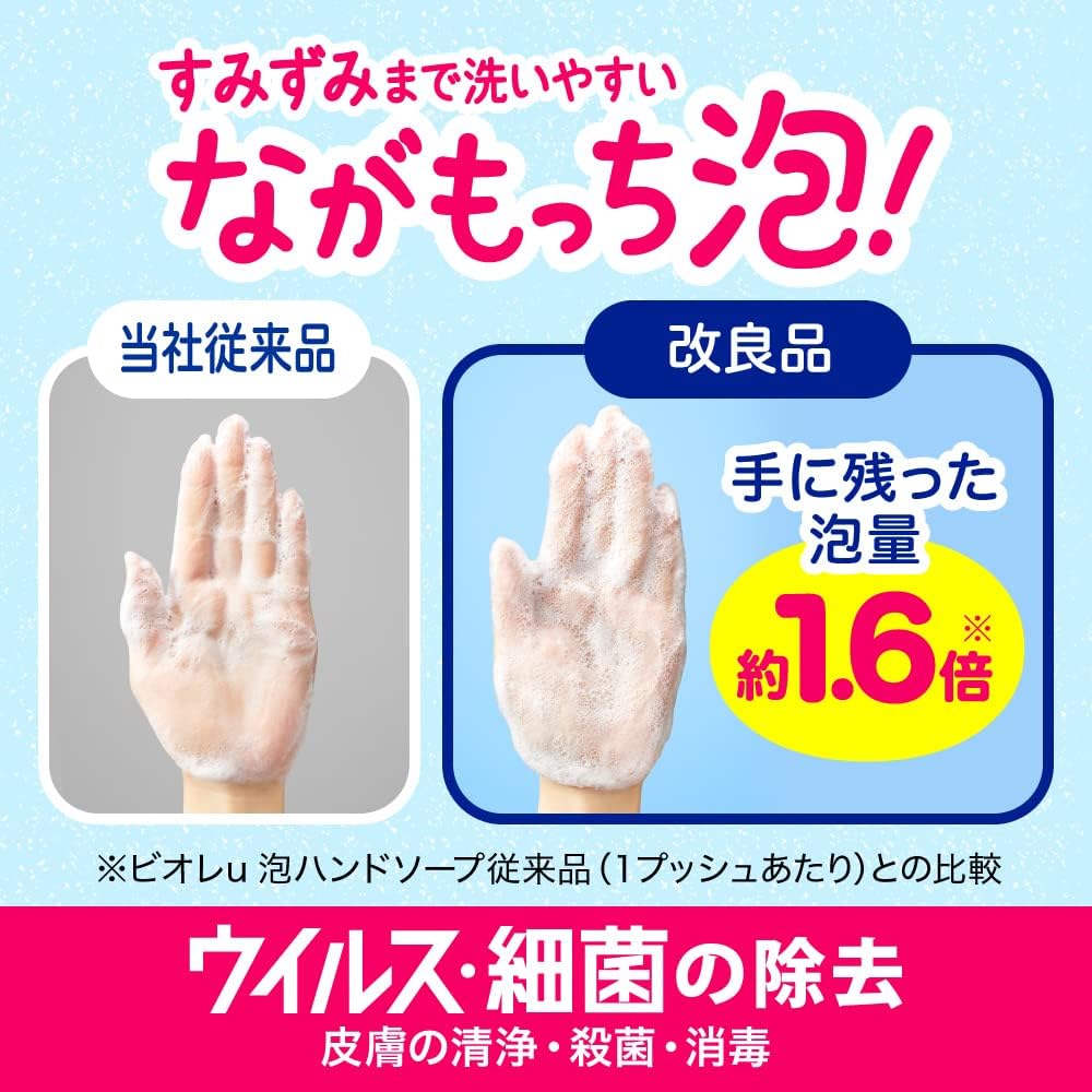 Detalle de ビオレu 泡ハンドソープ フルーツの香り 詰替用770ml×2個+全身すっきりシート10枚