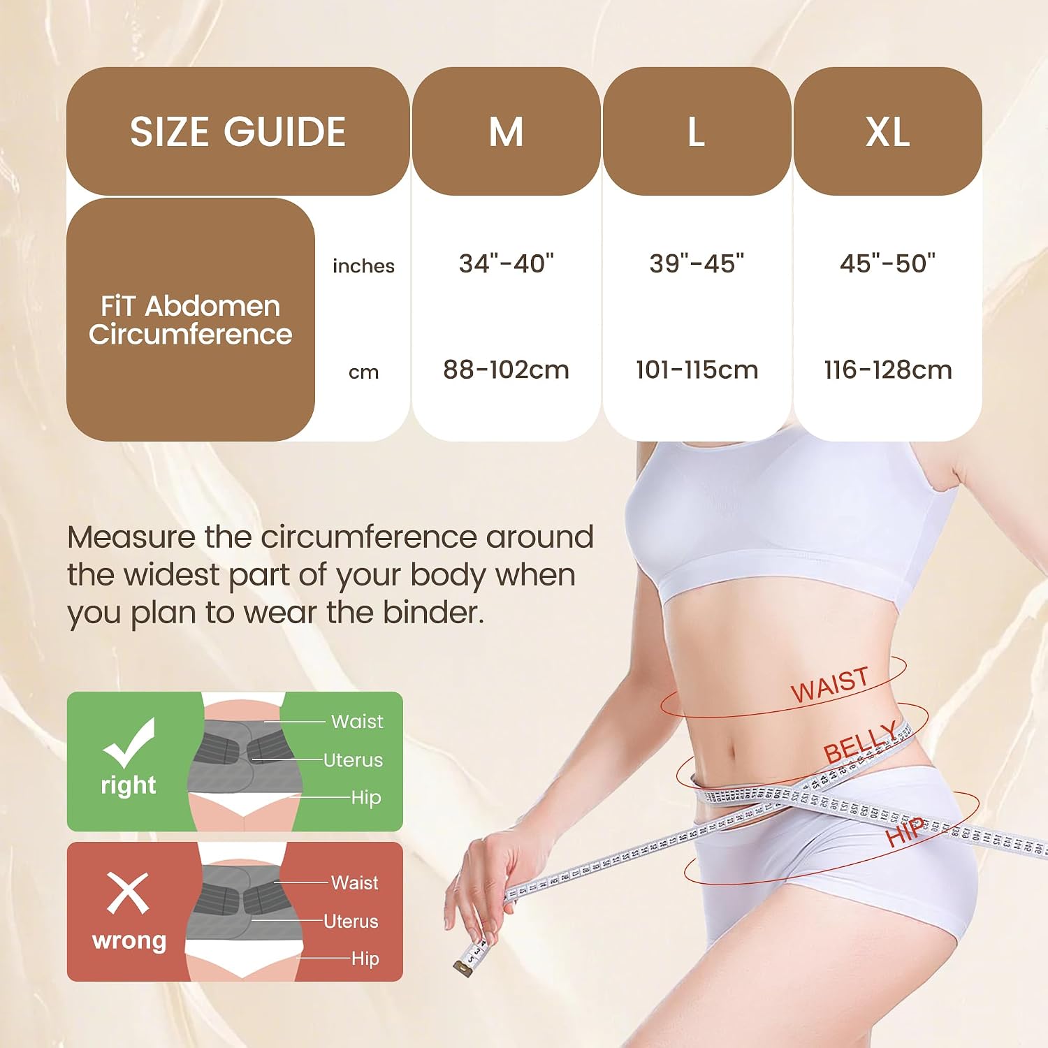 Thumbnail 1 de Trendyline Postpartum Belly Wrap for Women – C-section recovery compression belt & abdominal binder