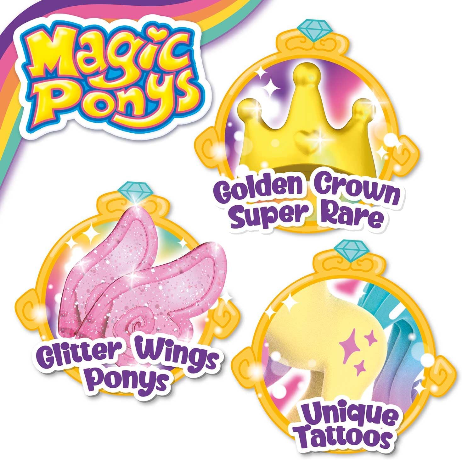 Detalle 2 de CRAZE Magic PONYS Set 4 Ponys con Accesorios