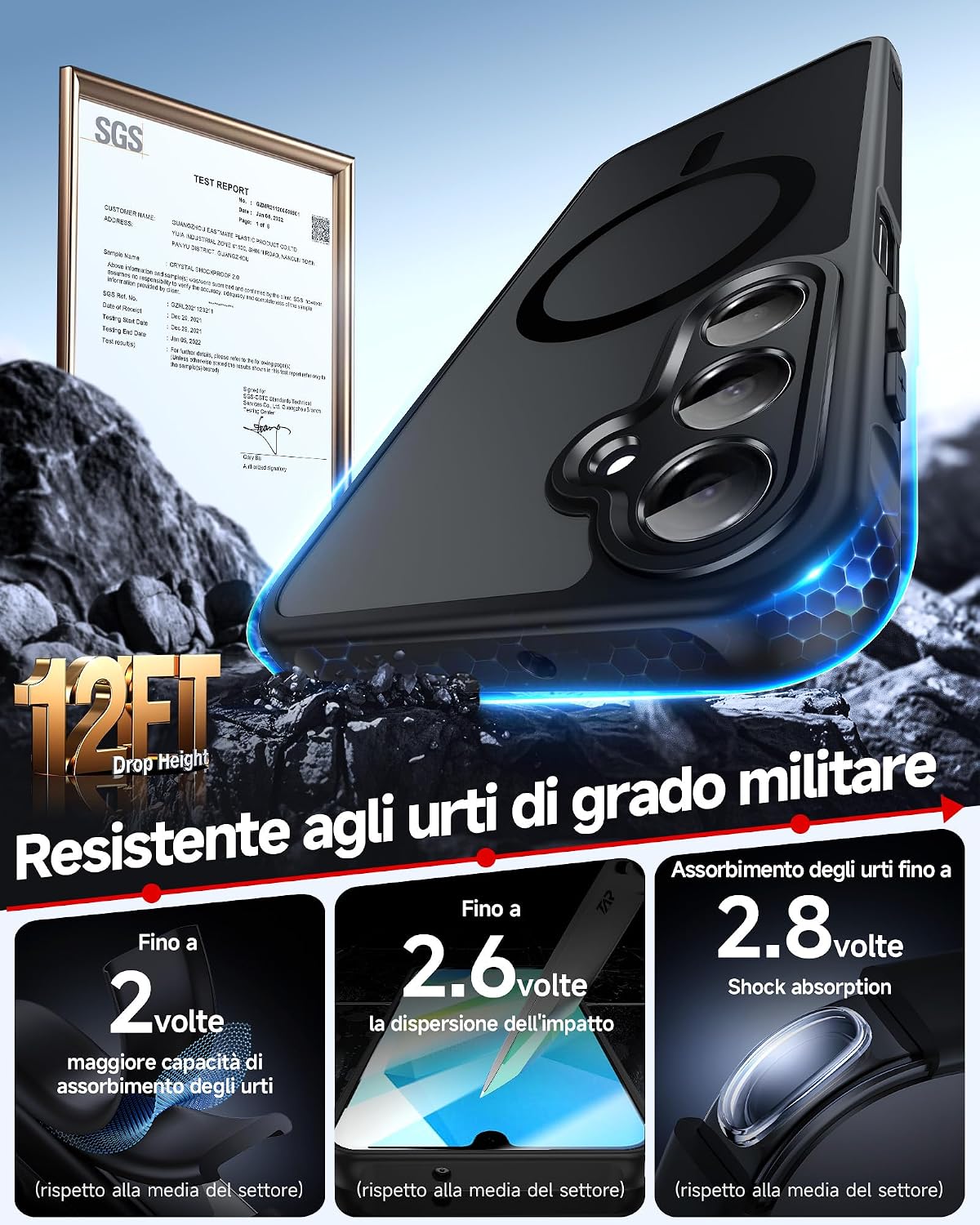 Detalle 1 de LeYi Cover magnetica per Galaxy A16 5G
