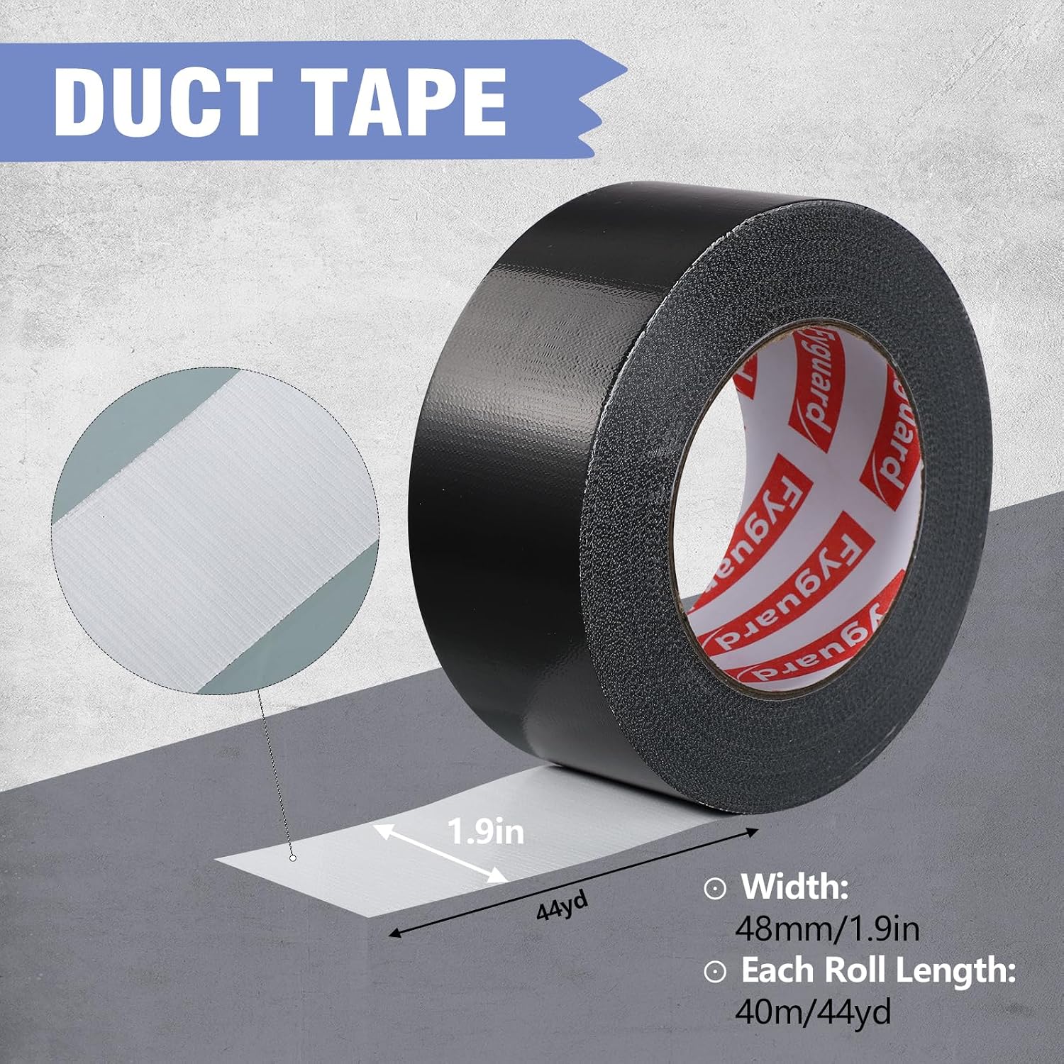Detalle 2 de Fyguard Duct Tape 48mm x 40m pack of 3