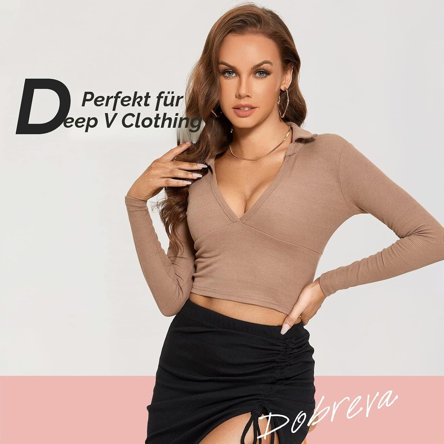 Thumbnail 5 de DOBREVA Damen Push Up BH mit Spitze gepolstert, Plunge, Bügel, Vollschalen – Gemoldete Cups