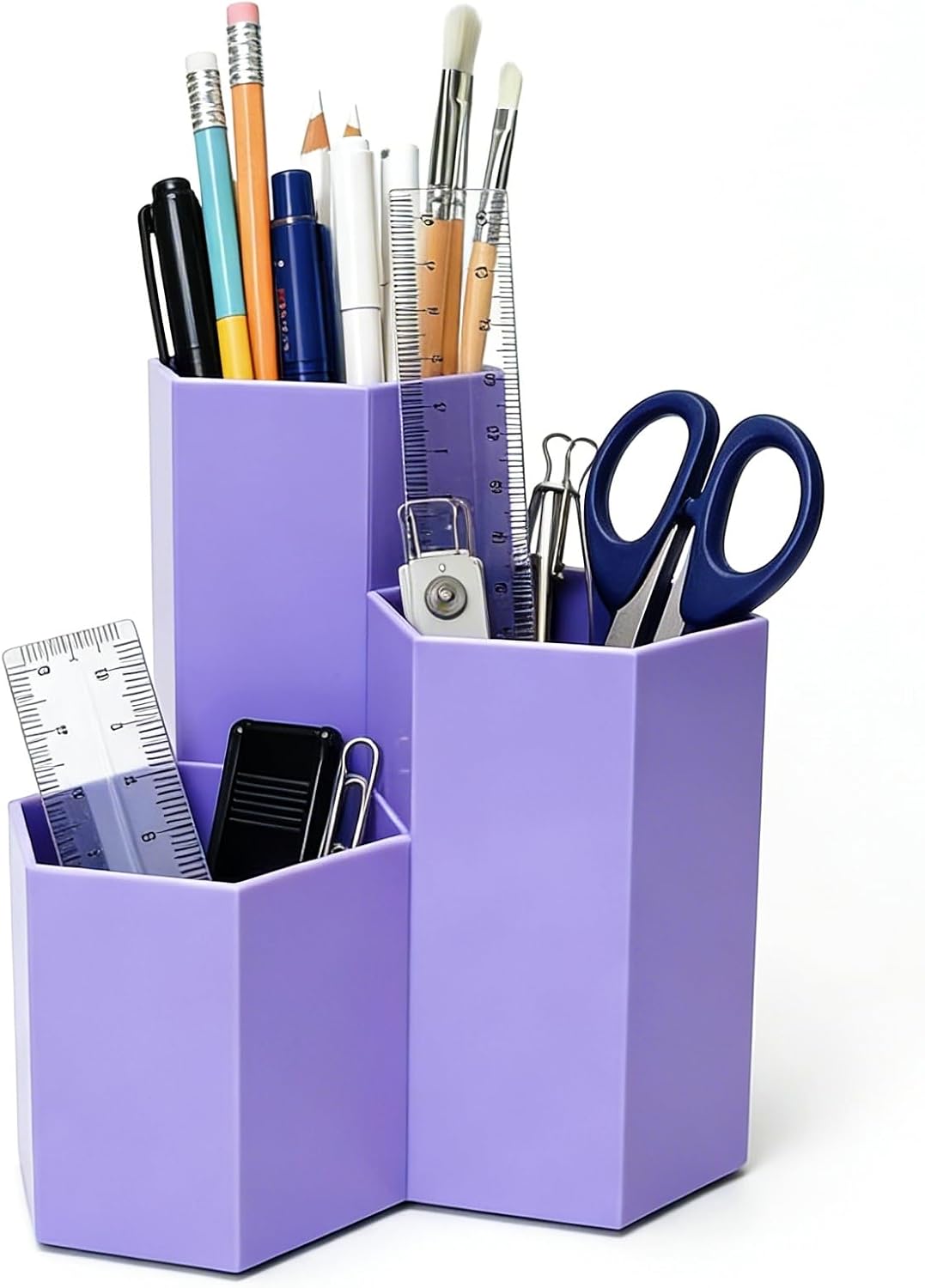 Saikvi Triangular Desk Pen Holder