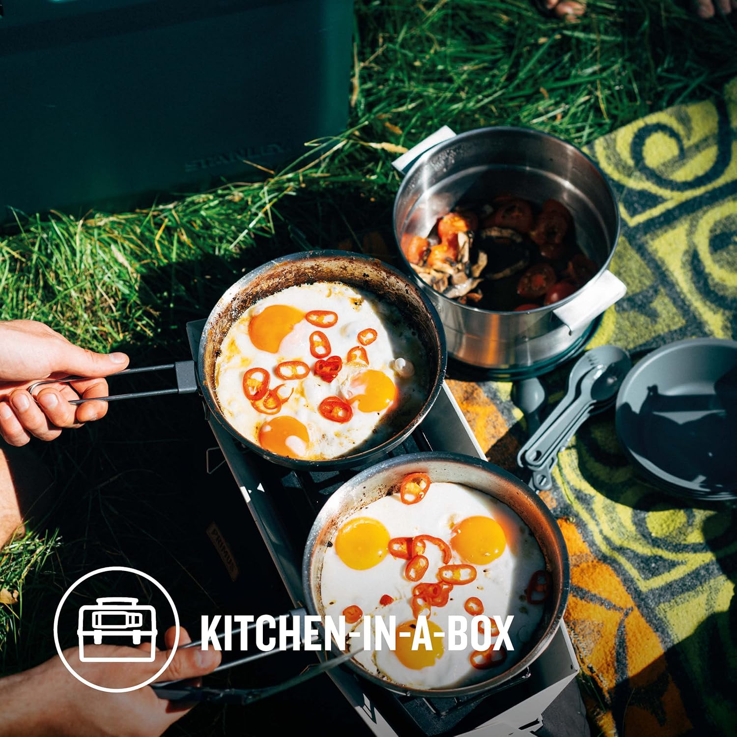 Thumbnail 4 de Stanley 1913 Adventure Full Kitchen Basecamp Cook Set 3,5L (21 pièces) – kit cuisine inox pour le camping