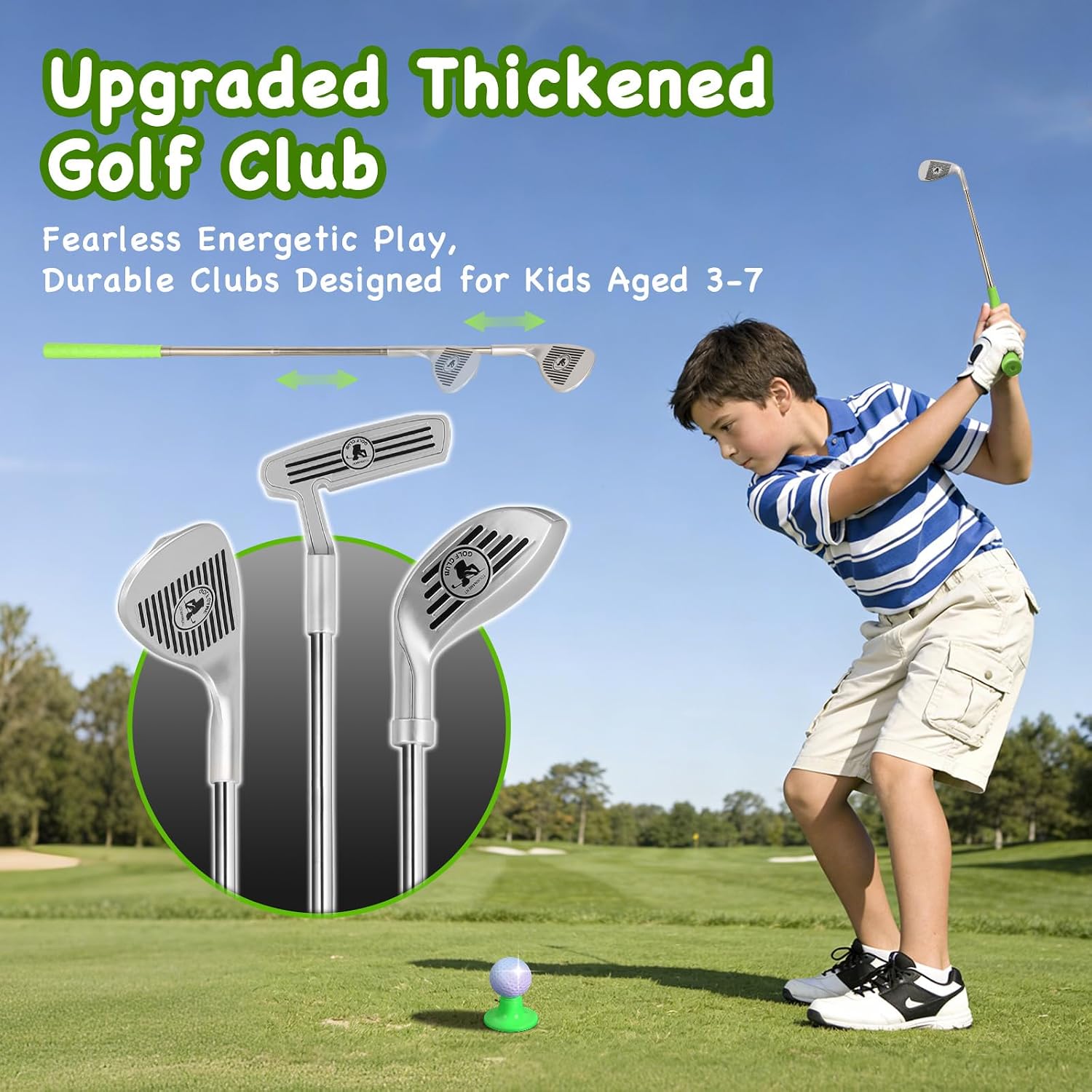 Thumbnail 3 de Upgraded Kids Golf Set with Tiger Returner