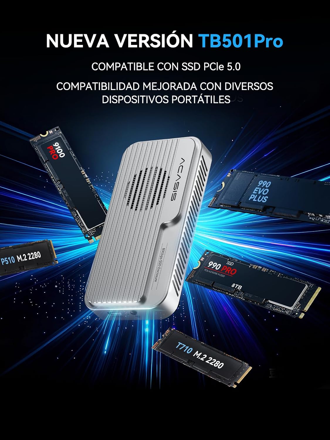 Thumbnail 2 de ACASIS TB501Pro-SL 80Gbps NVMe enclosure
