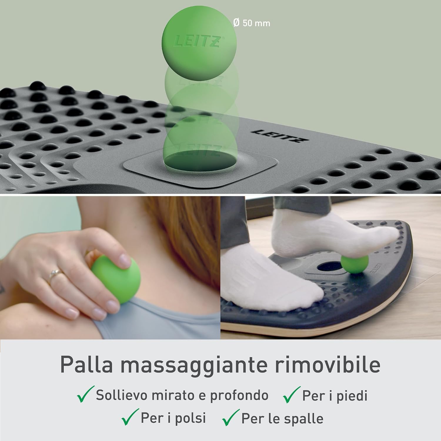 Detalle 2 de Leitz Ergonomic Active Balance Board 14° 🧘