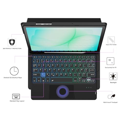 Detalle de Étui clavier pour Galaxy Tab A11+ et A9+
