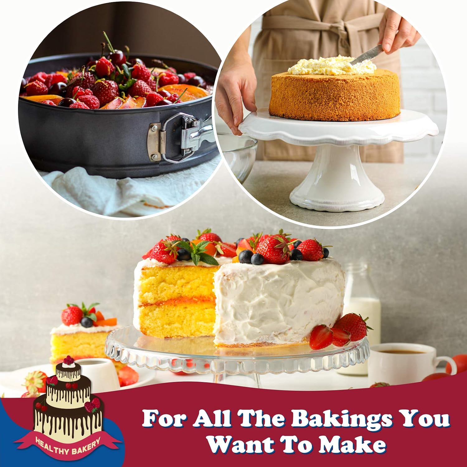 Thumbnail 4 de HIWARE 9 Inch Cheesecake Springform Pan 🍰