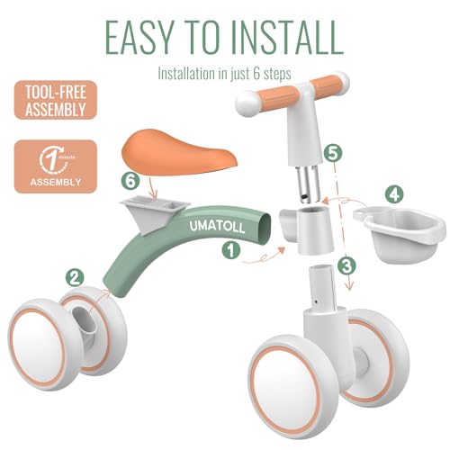 Thumbnail 3 de Umatoll Draisienne Bébé 1 an – vélo d’équilibre léger et stable pour l’éveil