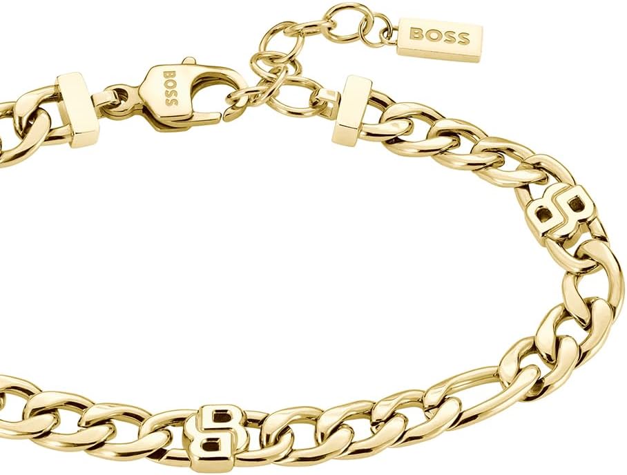 Thumbnail 1 de BOSS Jewelry Double B Infinite braccialetto a catena da donna in acciaio e oro giallo