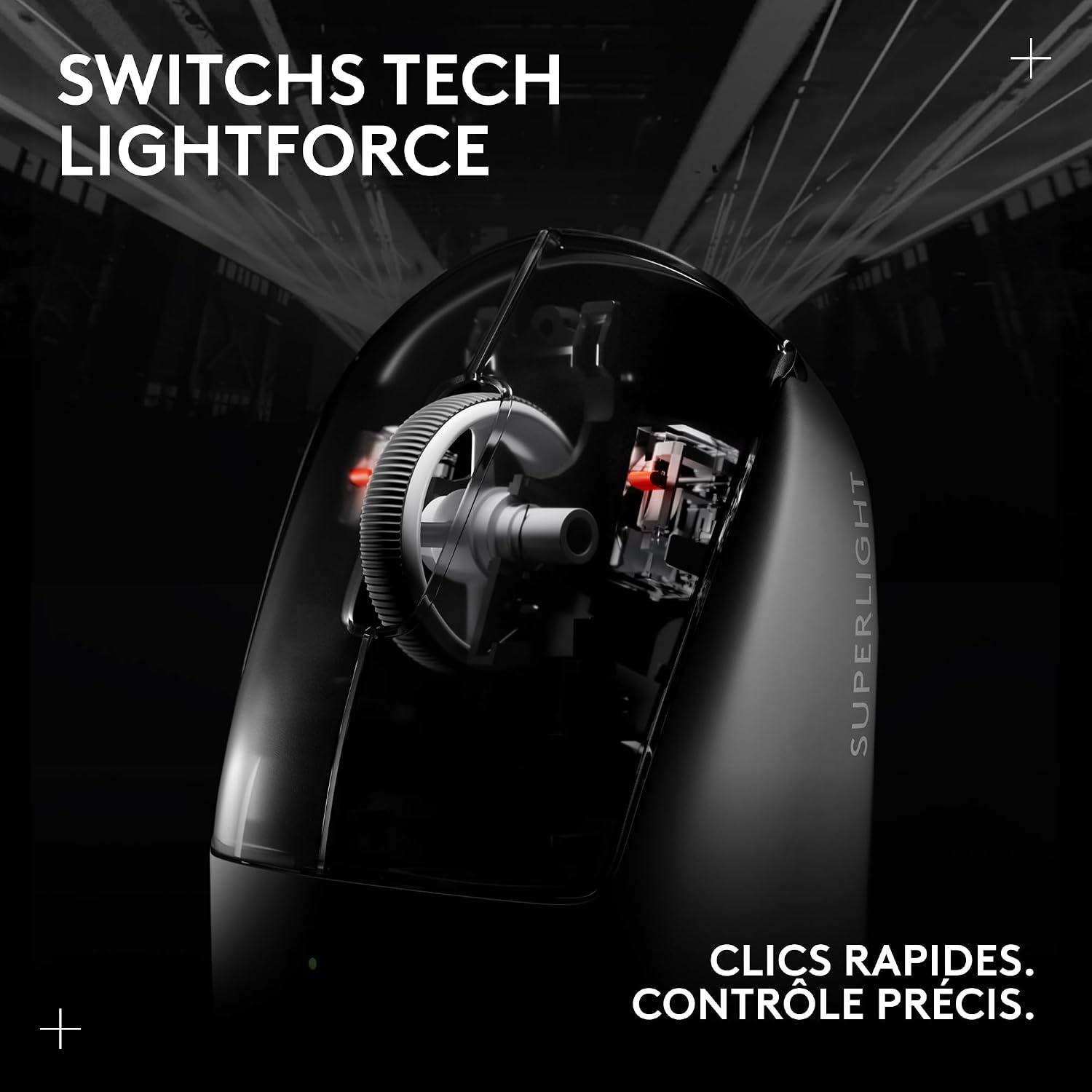 Detalle de Logitech G PRO X SUPERLIGHT 2 — Souris gaming sans fil ultralégère et précise
