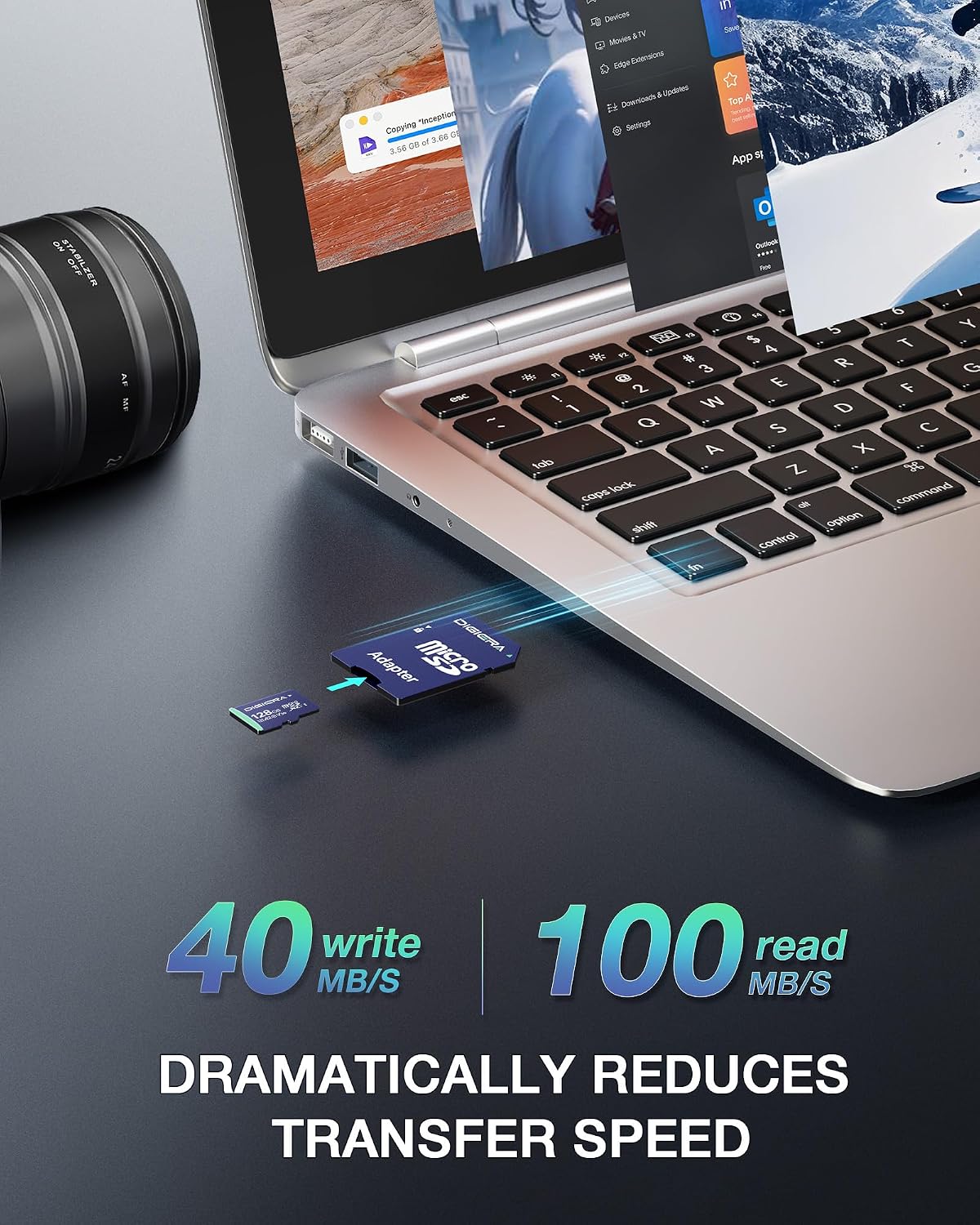 Detalle 2 de DIGIERA CT100 microSDXC 128 GB