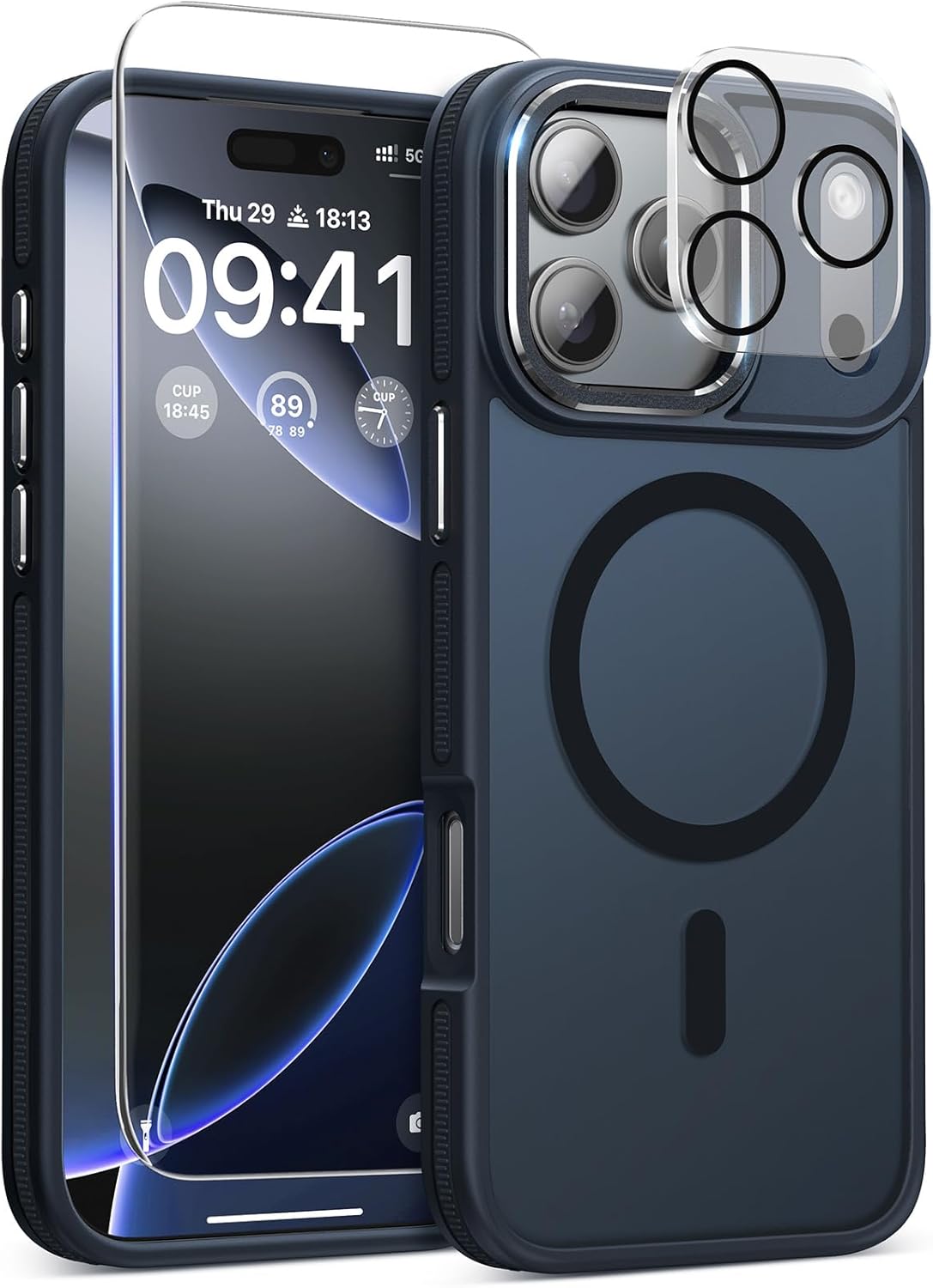 Detalle de Magnetic 3 in 1 for iPhone 17 Pro Max Case with Screen Protector and Camera Cover