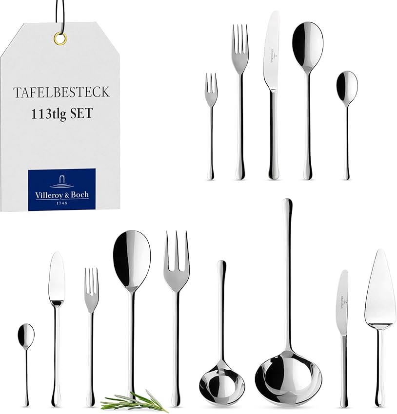 Villeroy & Boch Udine Cubertería 113 piezas 🍽