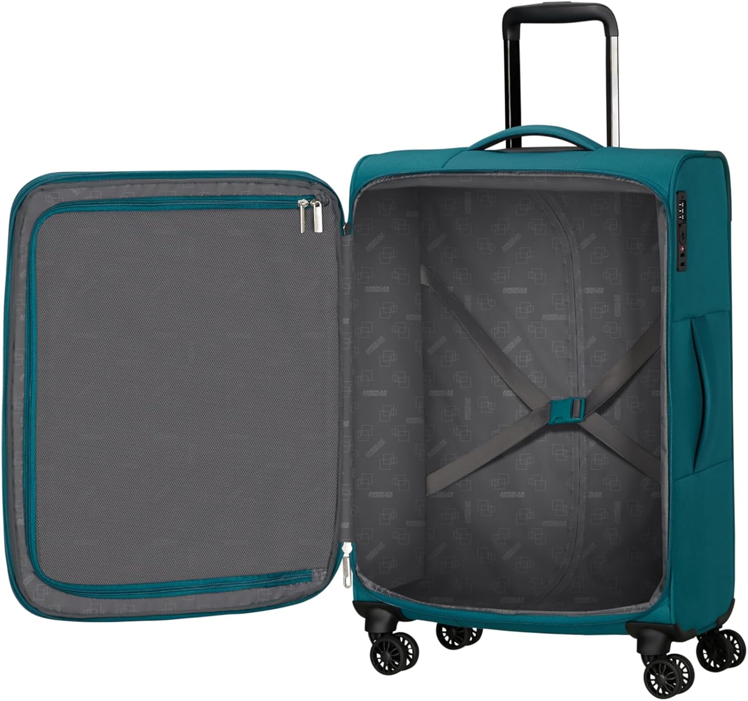 Thumbnail 2 de American Tourister Poproll – 3-teiliges Weichgepäck-Kofferset Teal