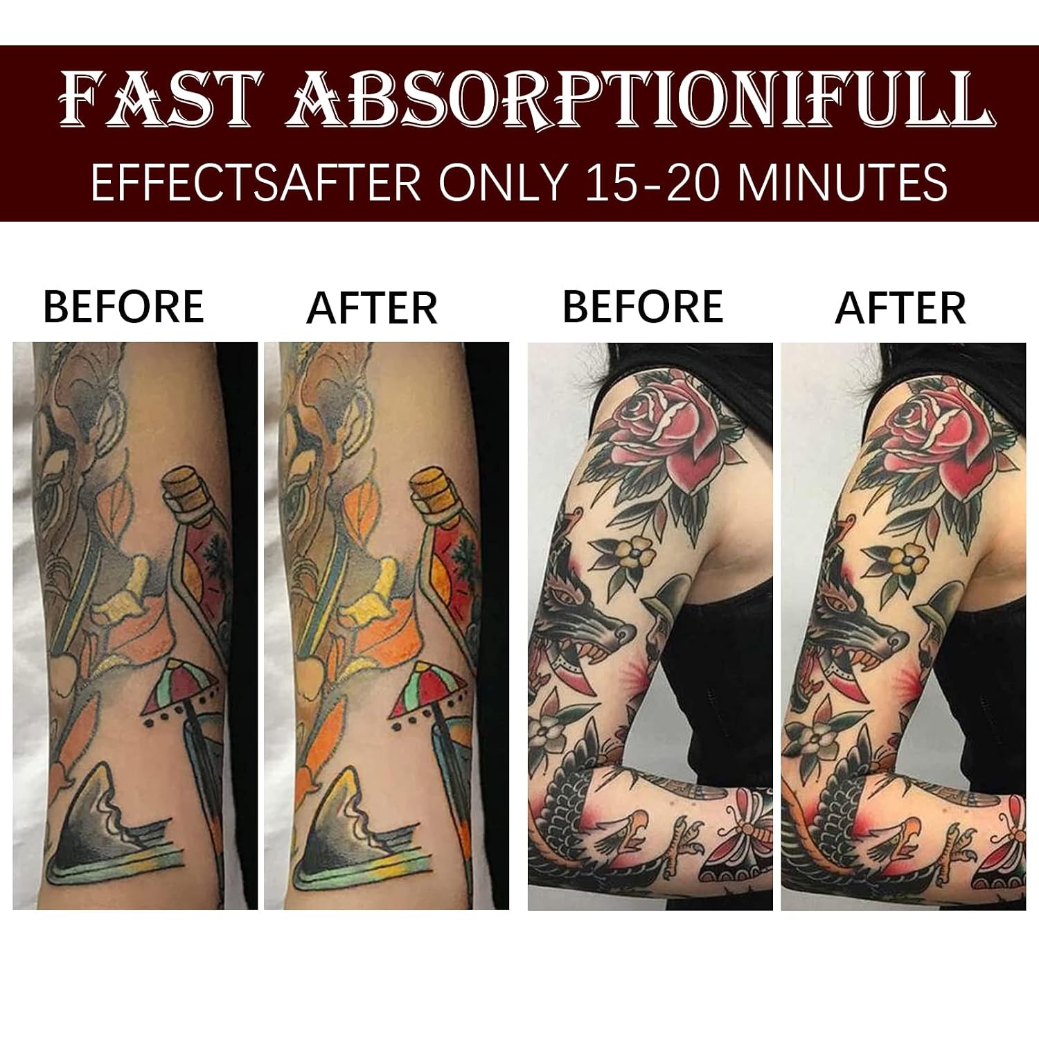 Detalle de Tattoo Aftercare Butter Balm (2.6 oz) by Old & New Tattoo — moisturizing healing balm for fresh and older tattoos