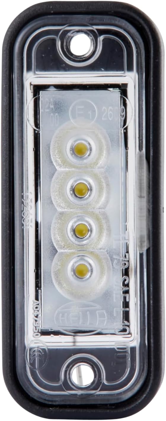 Thumbnail 1 de Luce targa LED HELLA 2KA 010 278-311 – 12V, montaggio interno/esterno, telaio nero