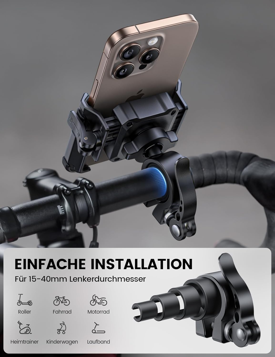 Thumbnail 4 de Lamicall Fahrrad Handyhalterung 360° Drehung