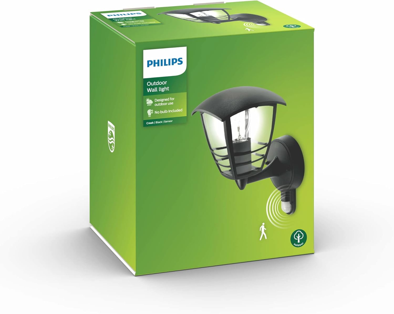 Thumbnail 2 de PHILIPS Mygarden Creek : applique murale d’extérieur avec détecteur de mouvement (noir, E27 60 W)