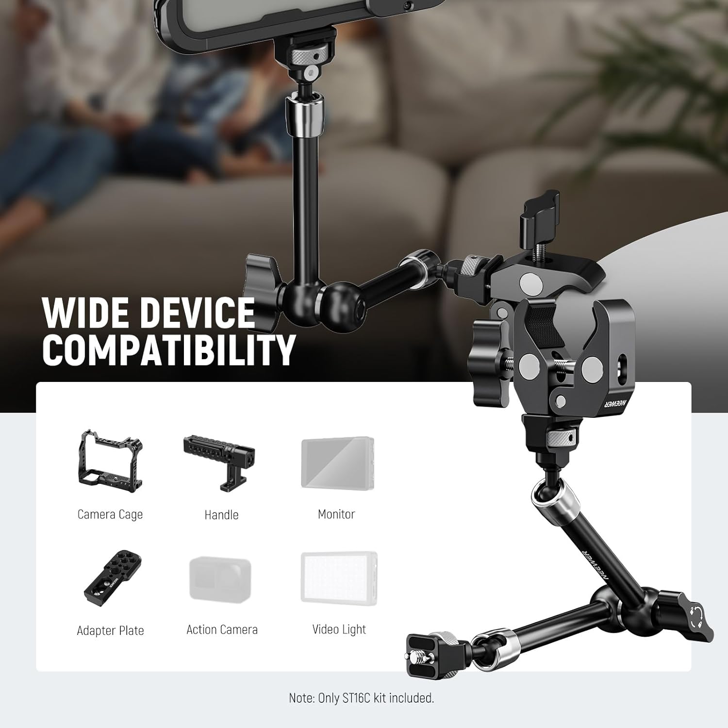 Detalle 2 de NEEWER ST16C articulating arm